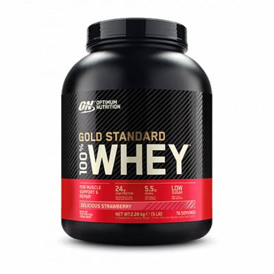 Optimum Nutrition 100% Whey Gold Standard 2270 g delicious strawberry
