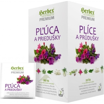 Herbex Čaj plíce a průdušky 20 x 1,5 g