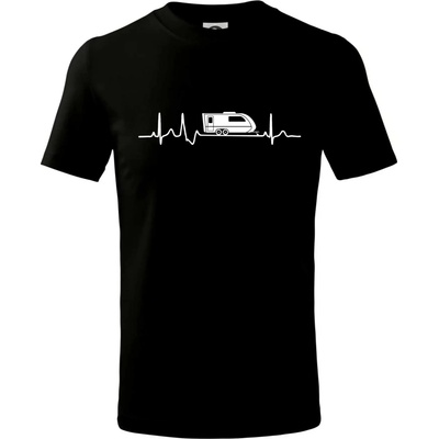 EKG karavan tričko detské čierna