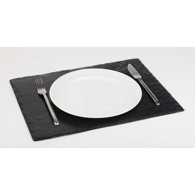 APS Prezentační tác obdelníkový z břidlicového kamene 450x300 mm 00996 černá