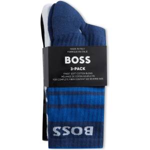 Boss Чорапи Boss Men's Rib Stripe Crew Socks - Blk/Nvy/Wht 963