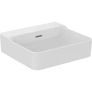 Ideal Standard Atelier Conca 50 см лъскава бяла мивка за стенен монтаж с преливник (T378401)