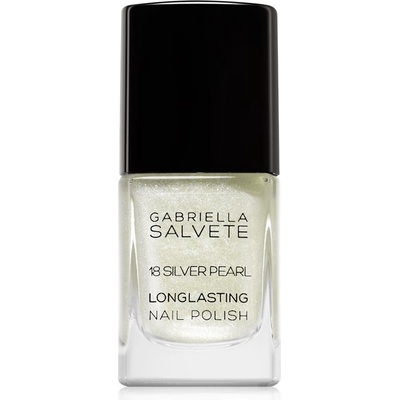 Gabriella Salvete Longlasting Enamel dlouhotrvající lak na nehty s perleťovým leskem odstín 18 Silver Pearl 11 ml