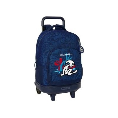 El Niño Училищна чанта с колелца El Niño Paradise Морско син 33 X 45 X 22 cm