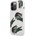 Lacoste Liquid Silicone Glossy Allover Pattern Case - дизайнерски силиконов калъф за iPhone 13 Pro Max (бял)
