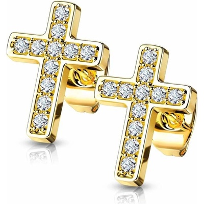 Glory dámske náušnice z chirurgickej ocele Keily zlaté SE3033-GD