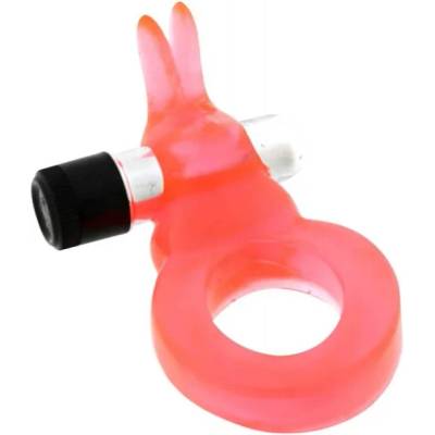 Вибриращ пенис пръстен, тип зайче - Jelly Rabbit Cockring (SEVCR00288)