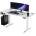 Ultradesk Гейминг бюро Ultradesk - Level V2, бяло (UDESK-LVA-WT)