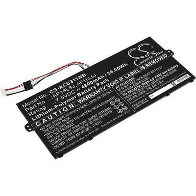 Cameron Sino Батерия за Acer Chromebook Spin 311, Spin 1, Swift 5 Pro, Travelmate и други, 4800 mAh, Li-Ion (CS-ACS311NB)