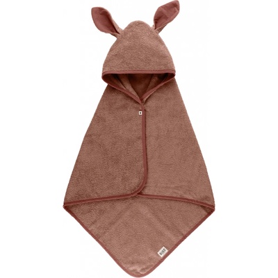 BIBS Kangaroo osuška s kapucňou z BIO bavlny Woodchuck