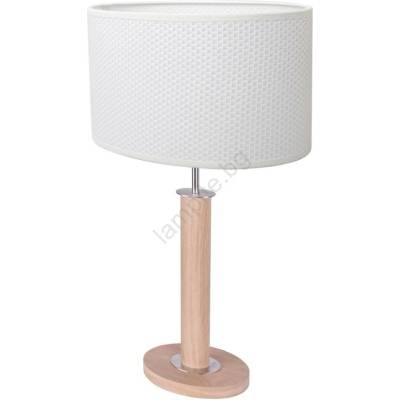 SPOT Light 7017400211535 - Настолна лампа MERCEDES 1xE27/40W/230V дъб (SP1137)