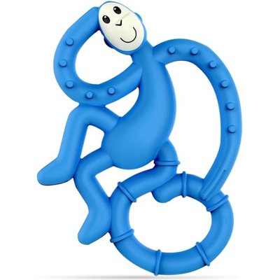 Matchstick Monkey Mini Monkey Teether гризалка с антимикробна съставка Blue