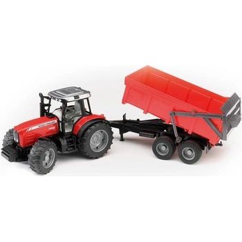 BRUDER 02045 Трактор Massey Ferguson 7480 с ремарке