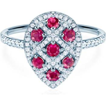 Image 1 of SAVICKI Пръстен: бяло злато. рубини. диаманти