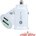 Paolo АДАПТЕР ЗА ЗАПАЛКА pg320 БЯЛ/ЧЕРЕН usb+type c (46091)