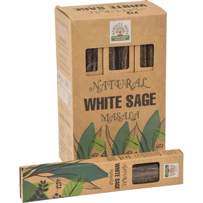 Sanu Babu Vonné tyčinky White Sage Natural Masala 23 cm 30 g Orkay – Zboží Dáma