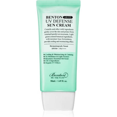 Benton Cosmetic Air Fit UV Defense успокояваща защитна емулсия SPF 50+ 50ml