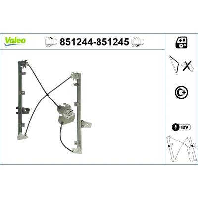 Mechanizmus zdvíhania okna VALEO 851244
