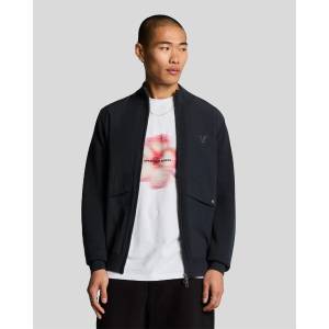 Lyle and Scott Яке Lyle and Scott Milano Hybrid Full Zip Knitted Jacket - Blue
