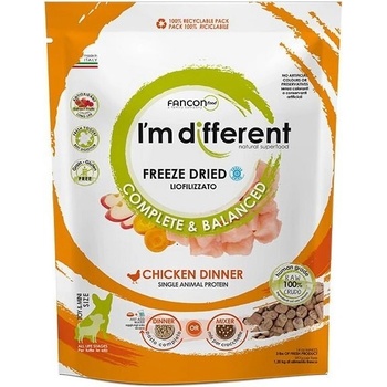 I´M DIFFERENT Chicken DINNER mrazom sušené raw krmivo kura 156g