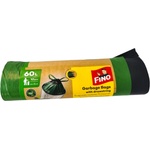 FINO торби за смет с връзки, Green, 10 броя, 63х70см, 60 литра