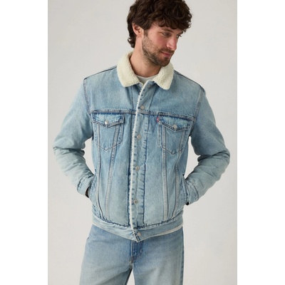 LEVI'S Type III Sherpa Trucker Jacket 16365-0272 In The Morning Sherpa Trk Blue Denim