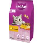 Whiskas Adult 1, 4кг - суха храна за възрастни котки, с вкусно пилешко месо