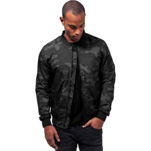 Urban classics Мъжко яке (бомбардировач) URBAN CLASSICS - Светлина камуфлаж - TB1617-darkcamo