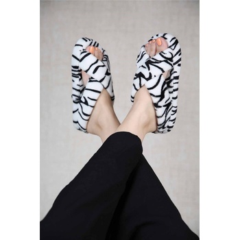 Moda Trend Дамски домашни чехли - Черно-Бели #311173 (311173_Бяло)