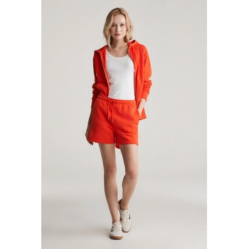 Gant TEPLÁKOVÉ ŠORTKY REG SHIELD SHORTS ORANGE RED