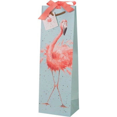 Dárková taška na láhev "Flamingo" Wrendale Designs – plameňák