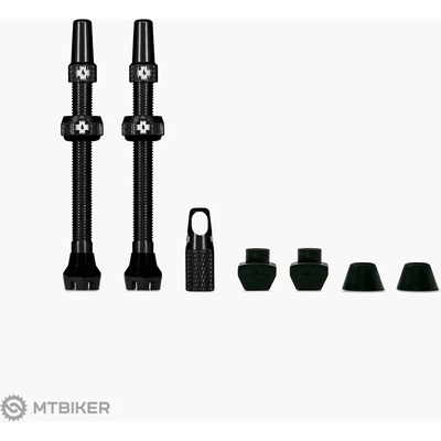 Muc-Off Tubeless sada bezdušových ventilov, 60 mm, čierna