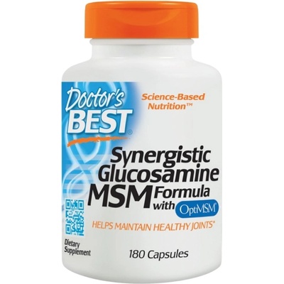 Doctor's Best Synergistic Glucosamine MSM Formula | With OptiMSM [180 капсули]