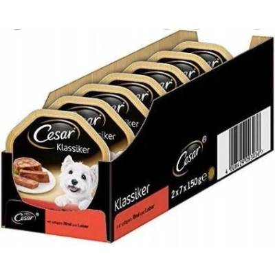 Cesar v omáčke s jemným hovädzím morčacím mäsom a bylinkami 14 x 150 g
