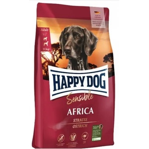 Happy Dog Sensible Africa - храна за алергични и капризни кучета с месо от щраус, картофи, 12, 5 кг, Германия - 3548