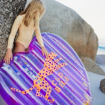 Swim Essentials Swim Essentials: Плажен дюшек във формата на сърце за деца 6+ години "Lila Leopard (SWE-2024SE1090)