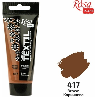 Rosa Talent farba na textil 20 ml akryl + textil + akvarel Brown