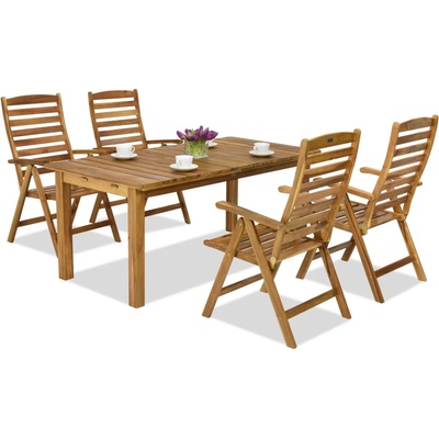 Garden Point Дървени градински мебели Jakarta/Bombay 4 Garden Point (GAP352_4xGAP151)