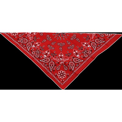 Zan Headgear Bandana Cotton Paisly B003 B003 červená