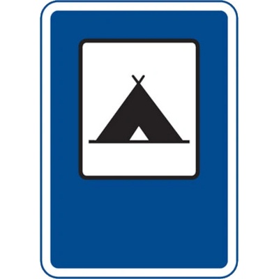 Dopravní značka Tábořiště pro stany - IJ14a – Zboží Mobilmania