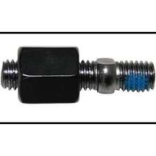 Adaptér závitu zrcátka M8x1,25 pravý/ M8x1,25mm pravý - černá