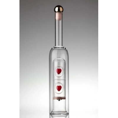 DT GLASS Du odlivka srdíčko v lůžku 2 x 200 ml