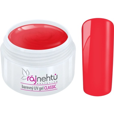 Ráj nehtů Barevný UV gel Classic Old Red 5 ml