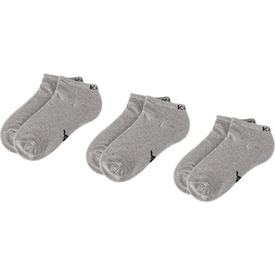 Kappa Комплект 3 чифта къси чорапи унисекс Kappa 704275 Grey Melang 19N (704275)