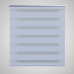 vidaXL Зебра щора 60, 9x120 см Ширина на плат 56, 7 см бяла (240190)