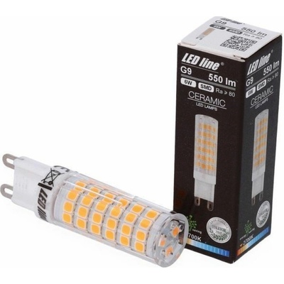 LED line LED žiarovka G9 6W, 550lm, 220-240V Teplá biela 245947