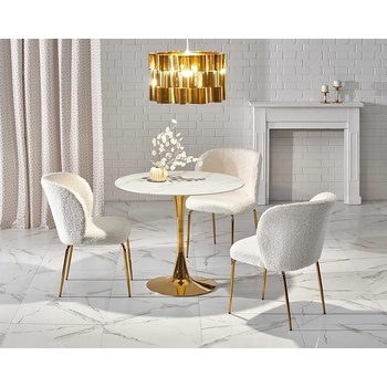 Image 1 of Halmar Луксозен трапезен комплект BM-Casemiro, злато + 4 стола КH474