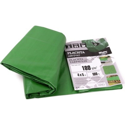 MasiPro Plachta 180g ZELENO-ŠEDÁ 4 x 5 m 102463