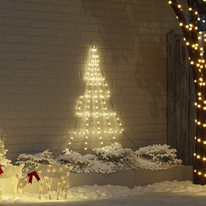 vidaXL LED Коледна Елха EKENAS 182 см 112 LED светодиода Топло бяло (42018737)
