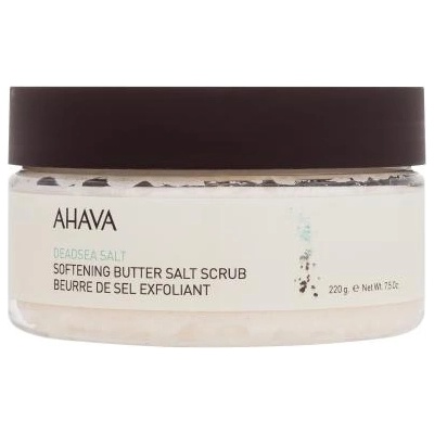 AHAVA Deadsea Salt Softening Butter Salt Scrub изглаждащ и омекотяващ маслен скраб за тяло 220 гр за жени